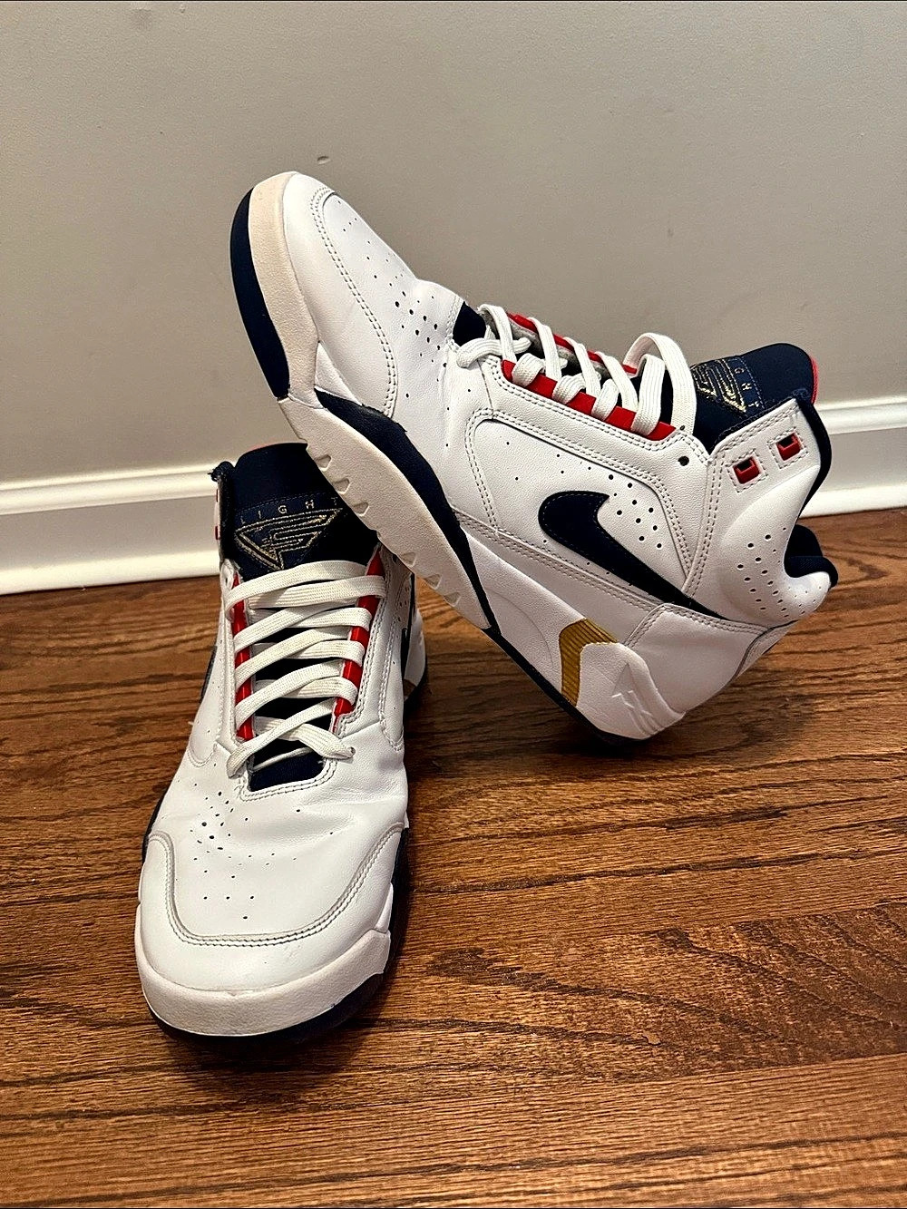 Nike Air Flight Lite Mid 'Olympic' (Style Code: DJ2518-102) Size 9.5
